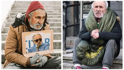 Ion Țiriac, îmbrăcat ca un boschetar, cerșind pe stradă. Explicaţia imaginilor care au devenit virale pe internet