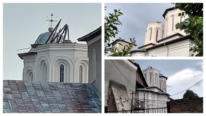 Vreme extremă în Vâlcea. O biserică a fost distrusă de vijelie. Imagini terifiante