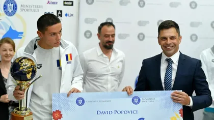 Ministrul Sportului laudă peformanța incredibilă reușită de David Popovici la Roma: 