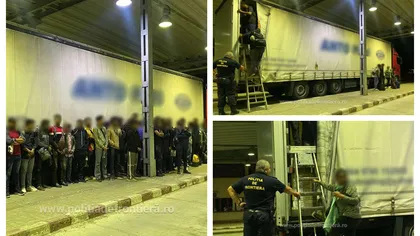 Migranţi ascunşi într-un TIR plin cu electrocasnice. Doi şoferi români au fost reţinuţi