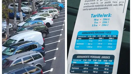 Cât va costa parcarea în Bucureşti din 15 august. HARTA zonelor de tarifare