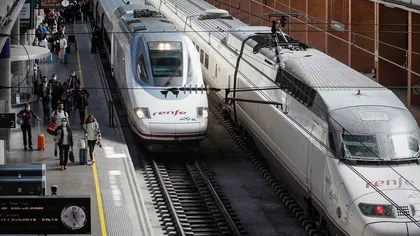 Circulaţia trenurilor de mare viteză, oprită pe ruta Madrid - Barcelona. Un român a furat 600 de metri de cablu