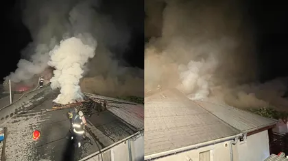 Incendiu în Sectorul 5 al Capitalei. Patru case, mistuite de flăcări. VIDEO