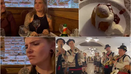 Reacţia fabuloasă a unei turiste din Olanda după ce a gustat prima dată papanaşi. Nu a fost chiar dragoste la prima îmbucătură. VIDEO