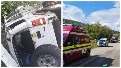 Tragedie în Caraș-Severin. Un băiat de 19 ani a murit după ce s-a răsturnat cu maşina într-un pârâu
