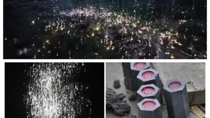 Imagini aproape SF în Ucraina. O ploaie de FOC a fost aruncată de Rusia în Doneţk VIDEO