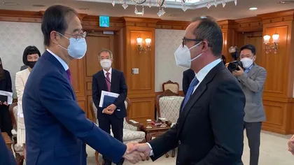 Cristian Bușoi: Am discutat cu premierul Coreei de Sud despre oportunitatea de colaborare între România și Coreea în domeniul nuclear, al bateriilor și de captare a carbonului