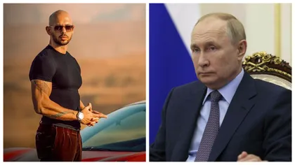 Andrew Tate, cel mai cunoscut și controversat influencer care locuiește în România, îl admiră pe Vladimir Putin: ”Eu respect faptul că el crede în Rusia și luptă pentru ruși”