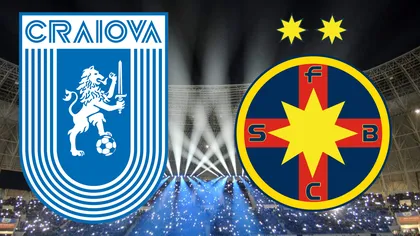 Universitatea Craiova - FCSB: 2-1. Oltenii se impun în derby-ul 