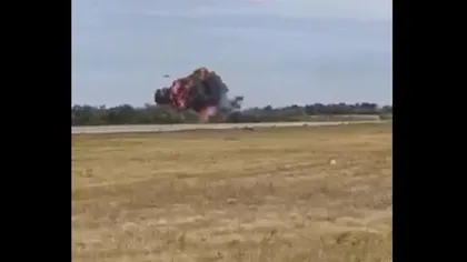 VIDEO Avion de luptă prăbuşit în Crimeea, imagini cu momentul impactul. Pilotul nu a reuşit să se catapulteze
