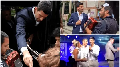 Novak Djokovic, show de zile mari: a dat dedicaţii şi a aruncat cu bani în lăutari la nunta fratelui său VIDEO