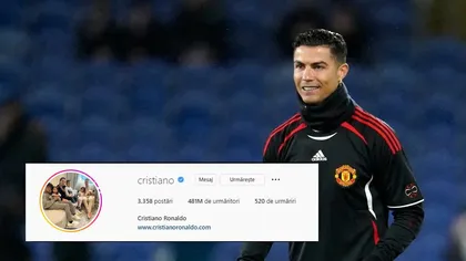 Cristiano Ronaldo a rămas nr. 1 pe Instagram: sumă uriaşă primită pentru o postare! Cine intră în TOP 10