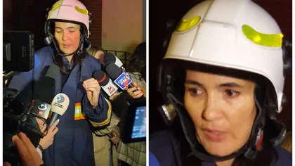 Clotilde Armand, făcută praf de PSD, după ce s-a afișat în haine de pompier în fața presei: „De ce face acest circ ieftin?