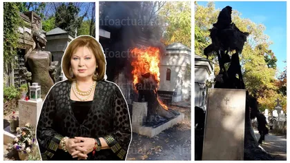 Motivul uluitor pentru care mormântul actriţei Florina Cercel a ars. Nu a mai rămas nimic!