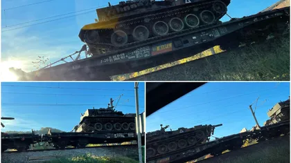 Manevre militare intense pe teritoriul României, ţara s-a umplut de tancuri. NATO transportă în văzul lumii armele şi vehiculele de război VIDEO şi FOTO