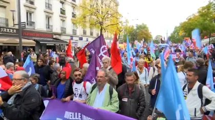 Protest în Franţa. Zeci de mii de oameni au reclamat creşterea costului vieţii