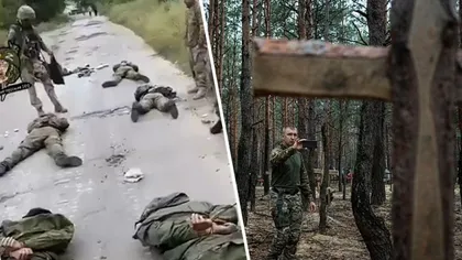 Trupele ruseşti se predau pe capete ucrainenilor, cu tot cu tancuri. Imagini uluitoare de pe câmpurile de la Herson VIDEO