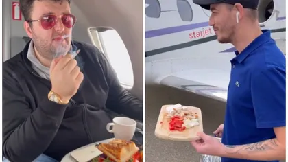 VIDEO Victoraş Micula, milionarul Frutty Fresh, aroganţă cu şuncă şi ceapă în avionul privat