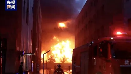 Incendiu violent: 36 de morţi în incendiul de la o fabrică din China VIDEO