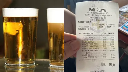 Câți bani au plătit patru români pentru patru halbe de bere, într-un restaurant din Insulele Canare