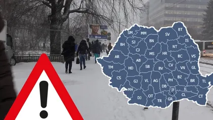 Un anticiclon loveşte România în weekend: vom avea ninsori la munte, lapoviţă şi ploi, iar temperaturile scad din nou