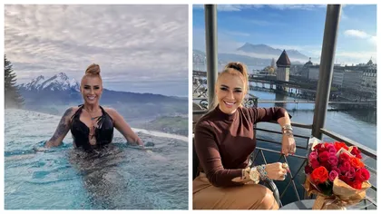 Anamaria Prodan, apariție de senzație la piscină. Și-a etalat silueta într-un resort de lux din Elveția