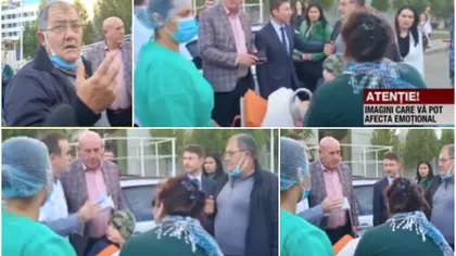 Incident fără precedent! Femeie pe moarte în faţa ministrului Rafila şi a liderului PSD Marcel Ciolacu. VIDEO