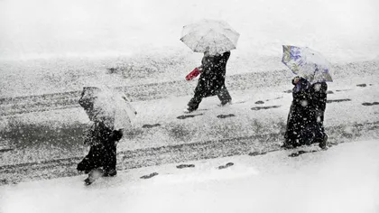 Ciclon de aer polar peste România. Informare meteo de ploi, ninsori şi viscol începând de vineri după-amiază