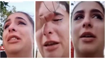 O tânără a izbucnit în plâns, după ce a fost bătută într-un tramvai în Rahova: 