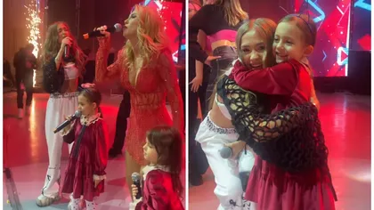 Andreea Bălan, prima apariție pe scenă alături de fetițele sale: 