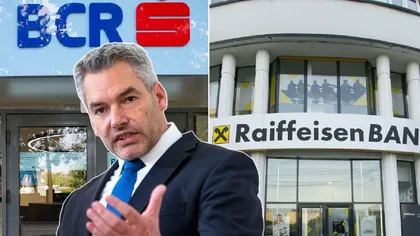 Raiffeisen şi BCR dezmint acuzaţiile cancelarului austriac Karl Nehammer. 