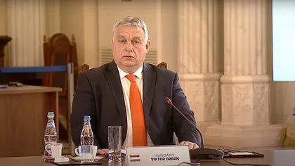 Viktor Orban, la Bucureşti: 