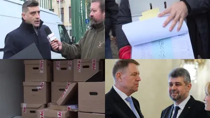 VIDEO: George Simion, protest în fața sediului PSD. Îi cere lui Marcel Ciolacu să sprijine demiterea președintelui și organizarea de alegeri anticipate, după eșecul „Schengen