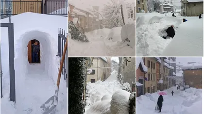 Urgia albă s-a instalat în Italia, iar autoritățile sunt în alertă maximă! Ninsorile puternice au închis școli și au blocat drumuri