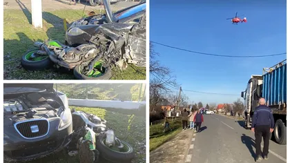 Motociclist de 33 ani mort într-un accident grav în Căpreni