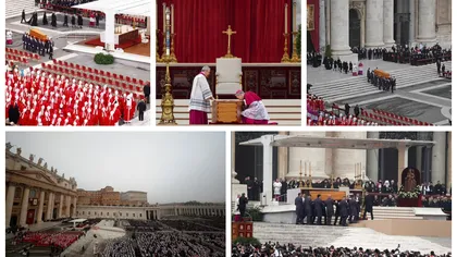 Funeraliile fostului papă Benedict al XVI-lea. Ceremonia religioasă este prezidată de Papa Francisc