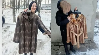 Revoltător! Un jurnalist din Ucraina a arătat întregii lumi că văduvele soldaților ruși poartă haine de blană furate din regiunea Donețk