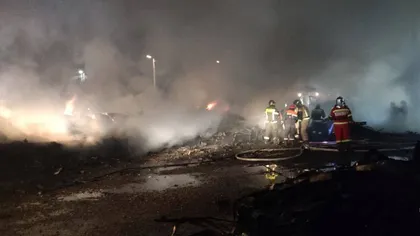 Incendiu devastator, opt muncitori au murit în flăcări VIDEO
