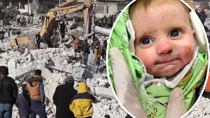 Bebeluș de 7 luni, scos în viață de sub dărâmături în Turcia după 128 de ore de la cutremur