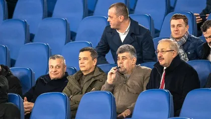 Ciolacu, Grindeanu şi Dîncu, în tribune la Roma. Cei trei susţin CFR Cluj în meciul cu Lazio din Conference League