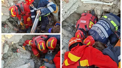 Bărbat de 35 de ani scos de sub dărâmături după cutremurul din Turcia de echipele de salvare din România