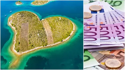 Insula Îndrăgostiților din Croația este scoasă la vânzare! Cât trebuie să scoți din buzunar dacă vrei să locuiești pe insula în formă de inimioară