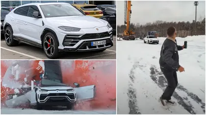 Momentul șocant în care un rus a distrus un Lamborghini Urus de 250.000 de euro. Motivul este unul cel puțin surprinzător