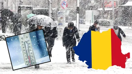 Un nou ciclon aduce în România lapoviţă, ninsori și vreme siberiană. ANM anunţă când scăpăm de urgie