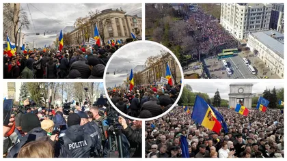 Proteste de amploare la Chișinău! 54 de persoane, printre care și 21 de minori, au fost arestate
