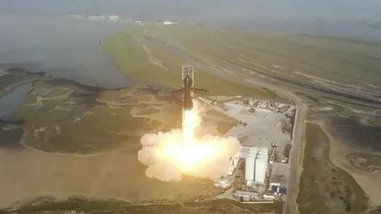 Starship, cea mai mare rachetă din lume, a fost lansată, dar a explodat după câteva minute VIDEO