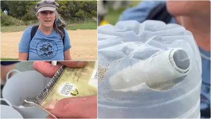 O fetiță a aruncat un mesaj într-o sticlă pe Oceanul Pacific. După 10 ani a fost găsit în Australlia. Iată ce scria pe bilețel