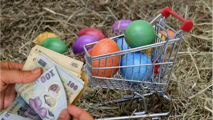 Câți bani au cheltuit românii de Paște. S-a cumpărat mai multă mâncare, dar mai puține jucării decât în 2022