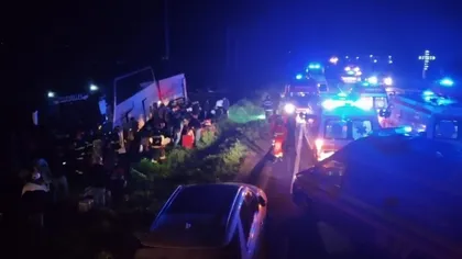 Autocar cu 42 de pasageri, implicat într-un accident la Pufești. A fost activat PLAN ROȘU de intervenție