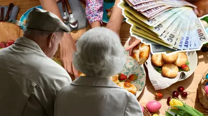 Vouchere alimente Paşte 2024. Se dau 100 de lei în plus pensionarilor înainte de Paşte